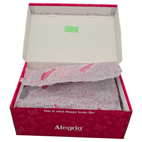 Alegria by PG Lite Sandals Womens 10.5 Wide Vienna Ankle Strap Black Leather - Picture 11 of 15